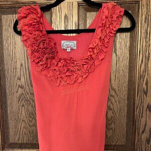 Coral Baraschi Sleeveless Top from Anthropologie, size XS